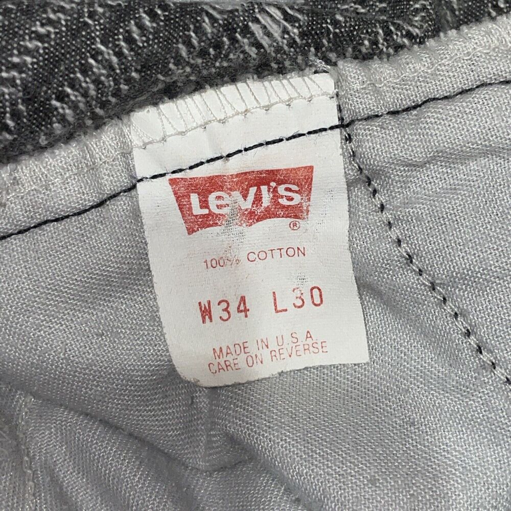 Vintage Levi’s Silver Tab 80’s Acid Wash Tapered Gray W34 L30 - Picture 7 of 8